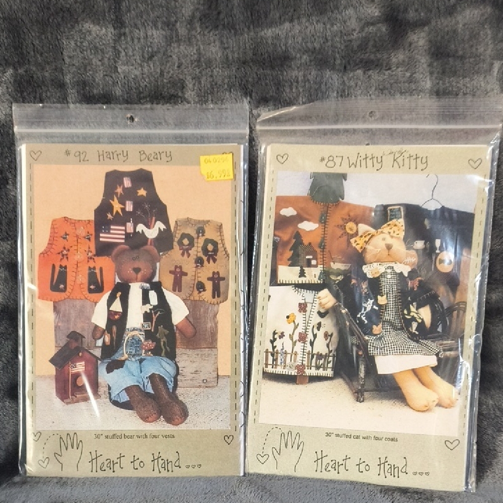Craft Patterns - Harry Beary & Witty Kitty